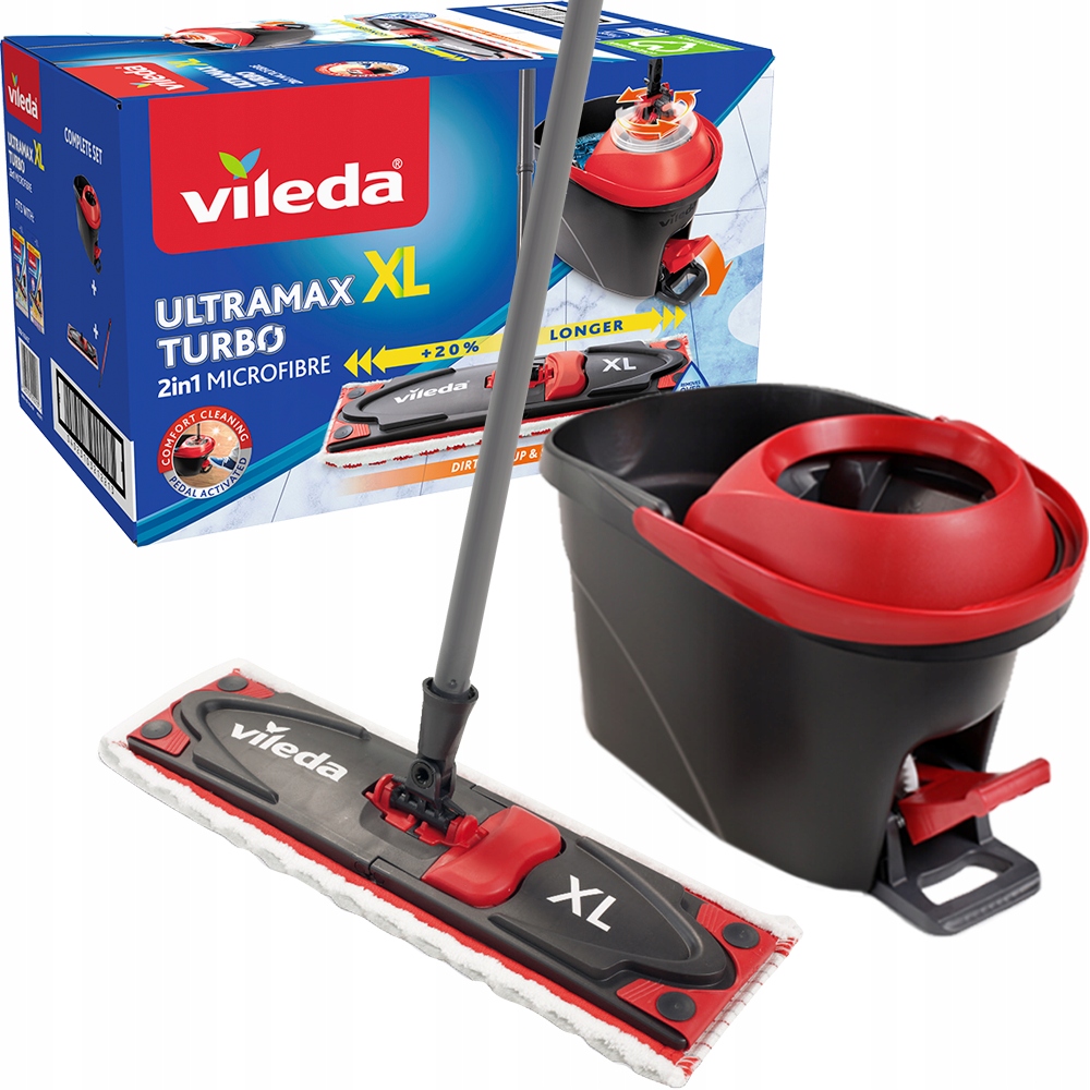 Vileda Ultramat Turbo XL vedierko a plochý mop 14,5 cm